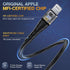 OIITH MFi Certified Short iPhone Charger Cable 3 Pack - 1 Ft, 12 inch Lightning Charging Cord, Fast 2.4A