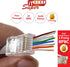 ITBEBE 100-Pack High Performance RJ45 Cat6 Pass Through Connectors for 24 AWG Ethernet Cable