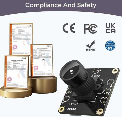 innomaker 720P 2.0 120 USB UVC Camera with DFOV for Raspberry Pi, Jetson Nano, Embedded Hardware - Support Windows