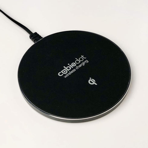 Brandstand CubieDot 10W Fast Charge Qi Wireless Charger for iPhone 12/11/Pro Max/XS Max, Galaxy Note 10/S10 - AC Adapter