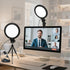 Yolulaya Computer Video Conference Lighting for Zoom: 6in Dimmable 3200K-6500K Ring Light with