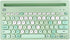 HUO JI Wireless Keyboard Multi-Device, Bluetooth and 2.4G Dual Mode for iPad, Switch to 3 Devices for Cellphone, Tablet, PC, Smart TV, MacBook iOS Android Windows, Green