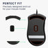 kwmobile Mouse Feet Replacement for Razer DeathAdder Elite Computer Mouse Skates Sticker (Black)