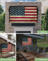 Outdoor TV Cover - American Flag Waterproof and Weatherproof, 30"-32" LCD Movable Shield for Outside Television
