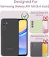 Samsung A15 5G Case with Tempered Glass Screen Protector, Purple Slim Soft TPU & Hard PC Military Grade Protective