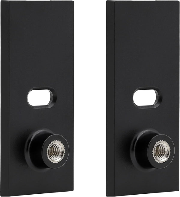 Holicfun 1/4 Inch-20 Threaded Mount Adapter for Spotlight Cam Pro and Plus, 2 Pack, Black