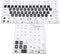 Hilitand Universal Desktop Computer Keyboard Sticker for 84 to 108 Key Keyboard, JP-603 PVC Frosted DIY Mechanical