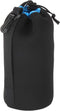 PATIKIL 3.9" ID x 9.8" H Camera Lens Bag, Drawstring Pouch with Thick Neoprene, Black, Blue