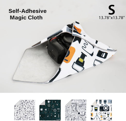 Protective Magic Self-Adhesive Wrap Cloth, 13.7"x13.7" Anti-scratch Lens Camera Wrap