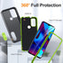 Moto G Play 2023 Case with Kickstand, 3-Layer Military Grade Protective Silicone Shockproof Cover (Gray+Green)