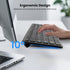 INFINMIND Keyboard-2.4G Keyboard,19 Wireless USB Ultra Slim Quiet Full Size Matte PC Computer Multimedia Keys,Number