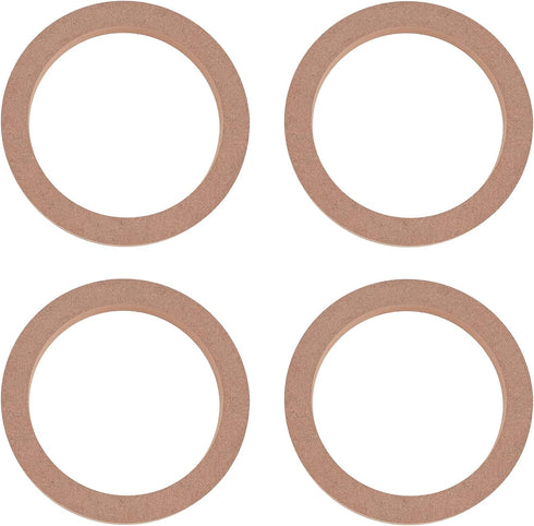 OLYCRAFT 4pcs MDF Car Speaker Spacer Rings, Universal Wooden Speaker Spacer Rings for Cars, Boats, Trucks - 5.7 Inch