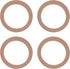 OLYCRAFT 4pcs MDF Car Speaker Spacer Rings, Universal Wooden Speaker Spacer Rings for Cars, Boats, Trucks - 5.7 Inch