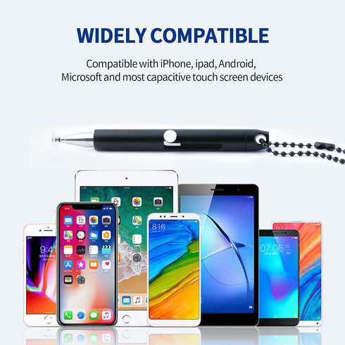 Abiarst Stylus Pens for Touch Screens, Portable High Precision Capacitive Stylus for iPad, iPhone, Samsung - 5-Pack