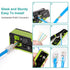 UTP RJ45 Connectors, Cat6 Pass Through Plugs 50-Pack with Strain Relief Boots for Solid or Standard Ethernet Cables,