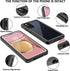 ANTSHARE Waterproof Case for Samsung Galaxy S20 FE 5G, Built-in Screen Protector, 360° Full Body Heavy Duty Shockproof