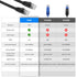 6.6FT CAT6 RJ45 RJ45 10Gbps 2-Pack Retractable Ethernet Cable with Connector Port - High-Speed Cable with Flexible