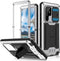 Aluminum Metal Waterproof Case for Samsung Galaxy S22 Ultra 5G, Shockproof Military Heavy Duty Protector with Sliding