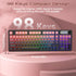 BlueFinger 98 RGB Gaming Keyboard, Keys USB Wired Keyboard with Rainbow Backlit, Volume Knob & Screen, Quiet Typing