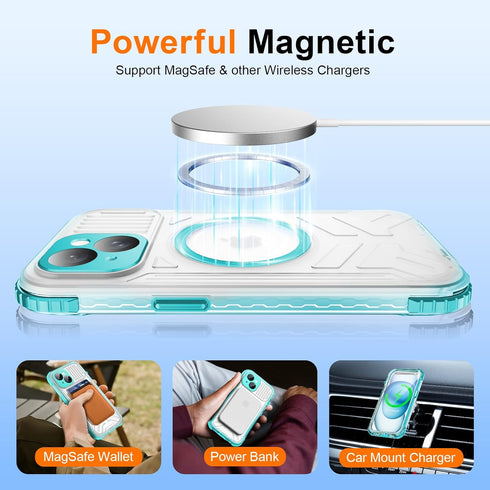 WIFORT Waterproof Case for iPhone 15, 360 Full Body Shockproof Protection, IP68 Underwater, Translucent Matte Cover