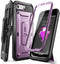 SUPCASE Rugged Phone Case for iPhone SE 3rd/2nd Gen, iPhone 7/8, with Screen Protector, Stand & Holster, Purple