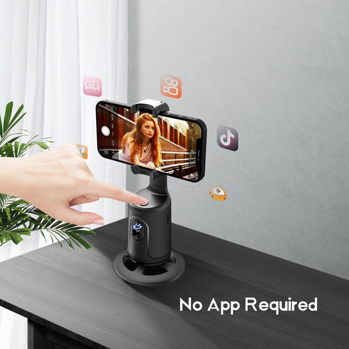 GREEN HOUSE 360Fast Auto Face Tracking Phone Holder & Mount, Rotation, Gimbal Stabilizer for Influencer Content