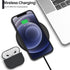 ORNARTO Slim Liquid Silicone Case for iPhone 12 Mini, 3 Layers Full Covered Soft Gel Rubber 5.4 inch-Black