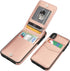 KIHUWEY Wallet Case for iPhone X/Xs - Premium Leather with Credit Card Holder, Heavy Duty Protective Cover (Rose Gold)
