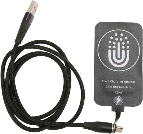 Charging Receiver, 120W Type C Magnetic Dual Purpose Charger Receiver for Type C Phones