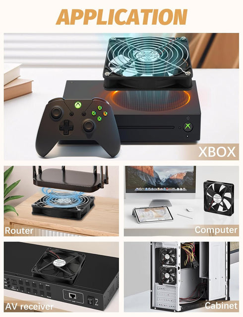 140mm 25mm 3 5v x USB Computer Fan with Speed Degree PC Cooling Fan for DVR Receiver PlayStation Xbox AV Cabinet