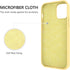 GUAGUA 13 6.1 Inch 13, Compatible with iPhone Case Liquid Silicone Soft Gel Rubber Slim Thin Microfiber Lining Cushion
