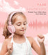Kids Headphones, Toddler Headphones with Safe Volume Limiter 94dB, Wired School Headphones for Kids with Adjustable and Flexible Design for Boys and Girls (Pink)