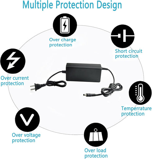 MTYTOT 12V 8A 96W 100V-240V 12 5.5mm x2.5mm/2.1mm DC Power Supply Adapter, AC to DC Volt Transformer, AC/DC Converter