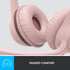 Logitech H390 Wired Headset for PC/Laptop, Stereo Headphones with Noise Cancelling Microphone, USB-A, Rose