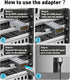 HDMI to Displayport Adapter, 1 Pack 4k@60Hz HDMI to DP Converter, Aluminium HDMI Male to DP Female Adapter