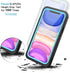 Lanhiem Waterproof Case for iPhone 11 Pro Max, 360 Full Body Protection, Clear Cover with Built-in Screen Protector