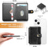 M-Plateau Stick on Phone Wallet, Slim Credit Card Holder with 3M Adhesive for Most Smartphones (Black)