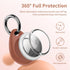 UNBREAKcable Apple AirTag Holder - 4 Pack, Waterproof TPU Shell Protective Case with Metal Keychain, Easy to Install,