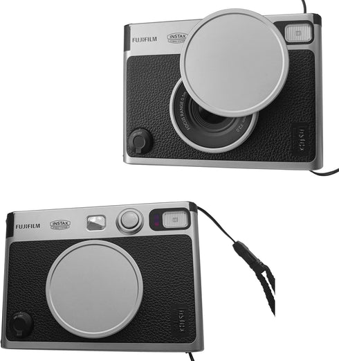 Lens Cap + Screen Protector Cover for Fujifilm Instax Mini Evo Camera(for Accessories),LCD + Lens PET Flim+Aluminum Mini Fuji Evo Lens Cap with Flocking Internal