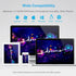 E-YOOSO Large Bluetooth Wireless Mouse, 3 Modes Bluetooth 5.0&3.0, 5-Level 4800 DPI, 6 Button Ergo Mouse for Laptop,