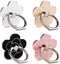 KINMINGZHU 4pcs Cell Phone Ring Stand,Cell Phone Ring Holder Flower,360 Rotate and 180Angle