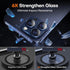 2 Pack Camera Lens Protector for iPhone 15 Pro Max/14 Pro, Aluminum Alloy Sapphire Glass Cover, Anti-drop, Case