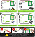 CITYORK 24V 3000mAh 24 Lithium Battery with Charger, Bare Leads, Volt Rechargeable Battery Compatible with DIY Project