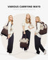 LOVEVOOK Laptop Backpack for Women, 15.6 Inch Work Bag with USB Port, 2PCS, Apricot-Coffee