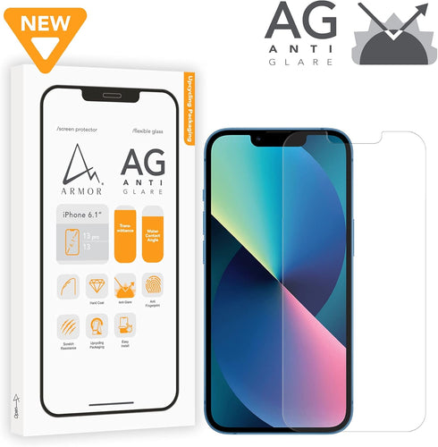 ARMOR Flexible Glass Screen Protector for iPhone 13 Pro / 13, Anti-Glare with Anti Blue-Light