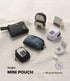 Ringke Mini Pouch Block, Waterproof Mini Bag for Universal Wireless Ear Buds, Compatible with AirPods Pro