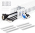 ZhiYo 2 2in 99in (6X L16.5in) x Professional Server Rack Cable Management Raceway, Cable Raceway Kit, Electrically Safe