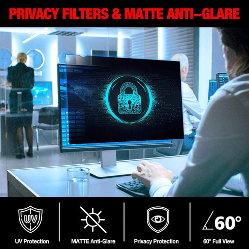 Izmapaic 27 Inch 16:9 23 9/16" 13 1/4" (598mm 337mm) 27" 16:10) Computer Privacy Screen Filter for Widescreen Monitor