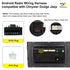 2015-2018/Dodge 2014-2019/Jeep 2018-2019, 16Pin Aftermarket Radio Wiring Adapter Compatible with Chrysler Android Car