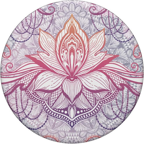 Lotus Flower PopSockets Standard PopGrip for Yoga Meditation - Pink Zen Namaste Gift Idea